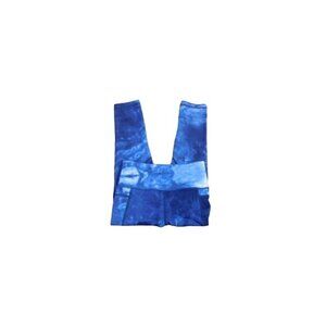 Zyia Size 4 Tye Dye Smooth STRETCH Compression Active Crop Leggings Pant Pockets